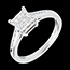 sales on line Checkerboard Ring white gold paved - 0.48 carat