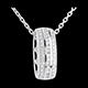 women pendentif roue diamants or blanc 27 carats