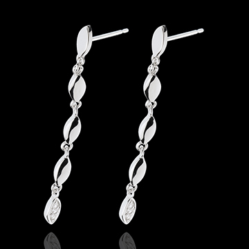 sell on line White Gold Gentle Flora Earrings
