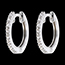 on line sell Semi-paved hoops white gold - 16diamonds