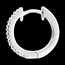 jewelry Semi-paved hoops white gold - 16diamonds