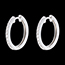 present Hoops semi-paved white gold - 26 diamonds