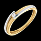 gold jewelry contemporary solitaire ring yellow and white gold