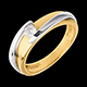 women solitaire mecano yellow gold white gold