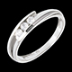 sell fusion trilogy ring white gold 3diamonds
