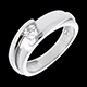 on line sell solitaire duo white gold 31 carat