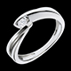 gold jewelry white gold ondine solitaire ring