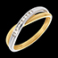 weddings Tandem ring mounted diamonds - 9 diamonds