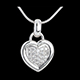 gift woman framed heat with diamond paving white gold 41 cara