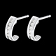 gift boucles oreilles demi lunes or jblanc pavees mm 22