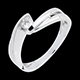 sell on line white gold mont diamant solitaire ring