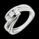 gift woman white gold ritournelle trilogy ring