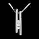 gift women diapason trilogy necklace white gold diamonds