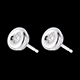 gifts boucles oreilles calice diamants puce or blanc pm