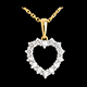 on-line buy laced heart pendant with diamonds carat 14 diamond