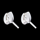 gold jewelry bracket trilogy earrings white gold 23 carat diamo