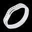 gifts woman The Illusion ring white golde semi paved-channel setting - 16 diamonds