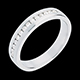 sell on line wedding ring white gold semi paved channel setting