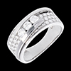 present Interlocking trilogy ring white gold paved - 0.86 carat - 35diamonds