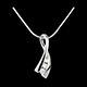 on-line buy pendentif noeud illusion or blanc