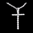 gifts Paved cross pendant white gold - 17 diamonds