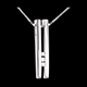 weddings diapason trilogy necklace white gold diamonds