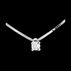 gift woman Solitaire necklace white gold