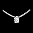 gifts woman Solitaire necklace white gold
