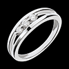 gift women White Gold Abyss Trilogy Ring - 3 Diamonds