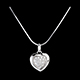 on-line buy white sweetheart pendant 18 diamonds