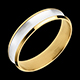 sell white and yellow gold dandy ring
