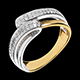 buy on line yellow gold serenity ring 028 carats