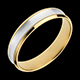 gifts white and yellow gold dandy ring