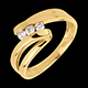 gifts yellow gold naiad trilogy ring