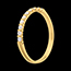 weddings Wedding ring yellow gold semi paved-bar channel setting  - 10 diamonds