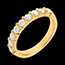 wedding yellow gold - 0,75 carat