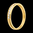 gifts women Half eternity ring yellow gold paved-channel setting - 11 diamonds