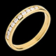 jewelry wedding ring yellow gold paved channel setting 25