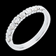 sell on line wedding ring white gold semi paved bar prong setti