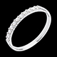 gifts women wedding ring white gold semi paved bar prong setti