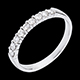gifts wedding ring white gold semi paved bar prong setti