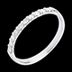 gifts wedding ring white gold semi paved bar prong setti