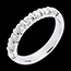 gifts Wedding ring white gold semi paved-bar channel setting - 0.75 carat - 8 diamonds