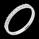 wedding wedding ring white gold semi paved bar prong setti