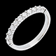 gift woman wedding ring white gold semi paved classic prong s