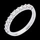 gifts wedding ring white gold semi paved bar prong setti