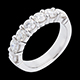 sell on line wedding ring white gold semi paved bar prong setti