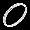 sell on line Wedding ring white gold paved-channel setting - 13 diamonds