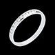 gift woman wedding ring white gold paved channel setting 11 d