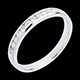 sell on line wedding ring white gold semi paved channel setting